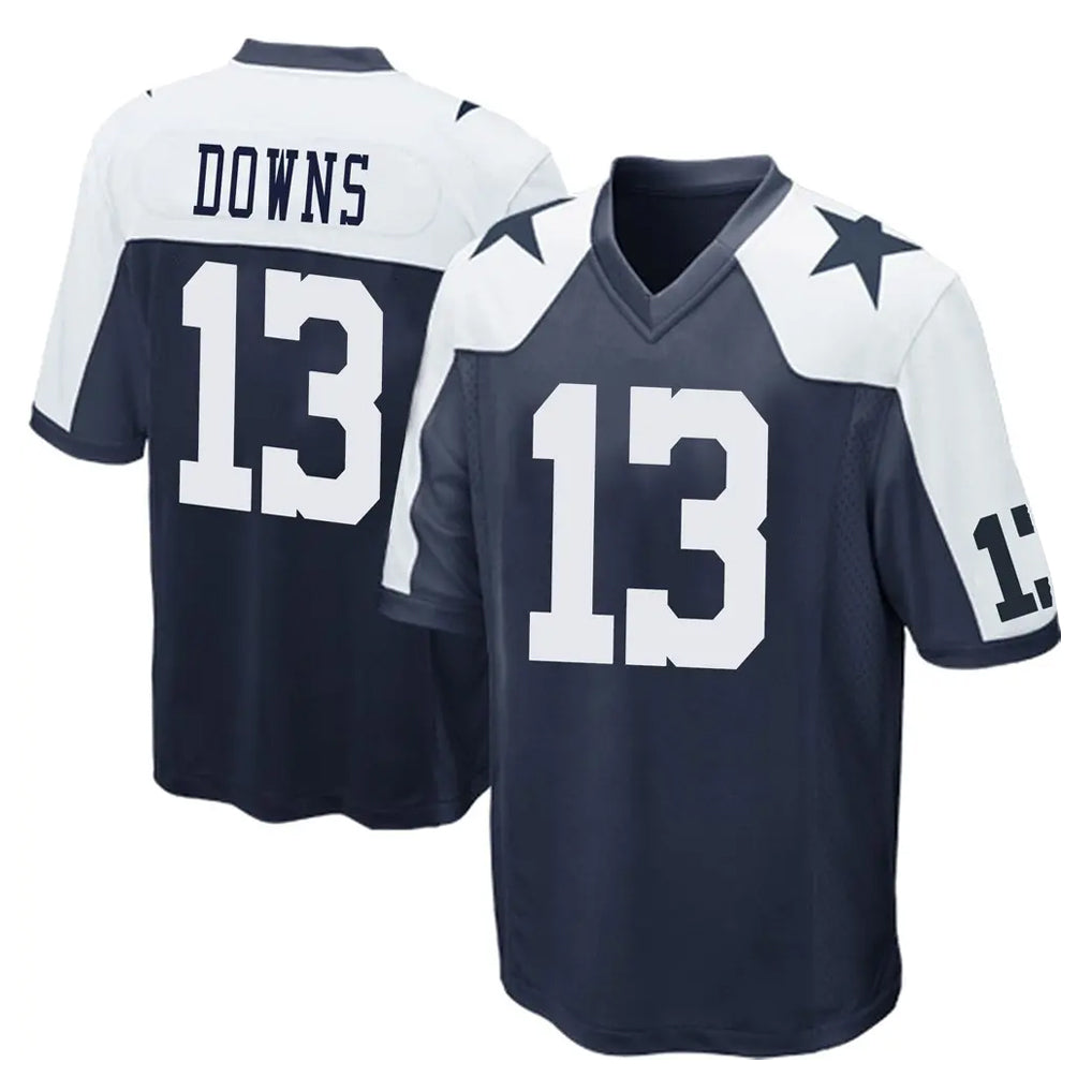 Davalo D.Cowboys #13 Caleb Downs Player Navy-White Alternate Home Game Stitched Jerseys