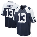 Davalo D.Cowboys #13 Caleb Downs Player Navy-White Alternate Home Game Stitched Jerseys