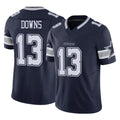 Davalo D.Cowboys #13 Caleb Downs Player Navy Limited Vapor F.U.S.E. Home Game Stitched Jerseys