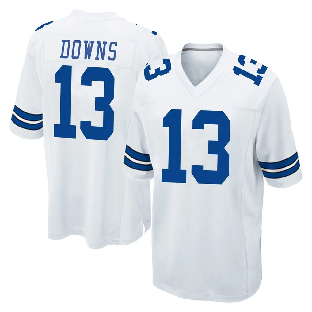 Davalo D.Cowboys #13 Caleb Downs Player White Home Game Stitched Jerseys