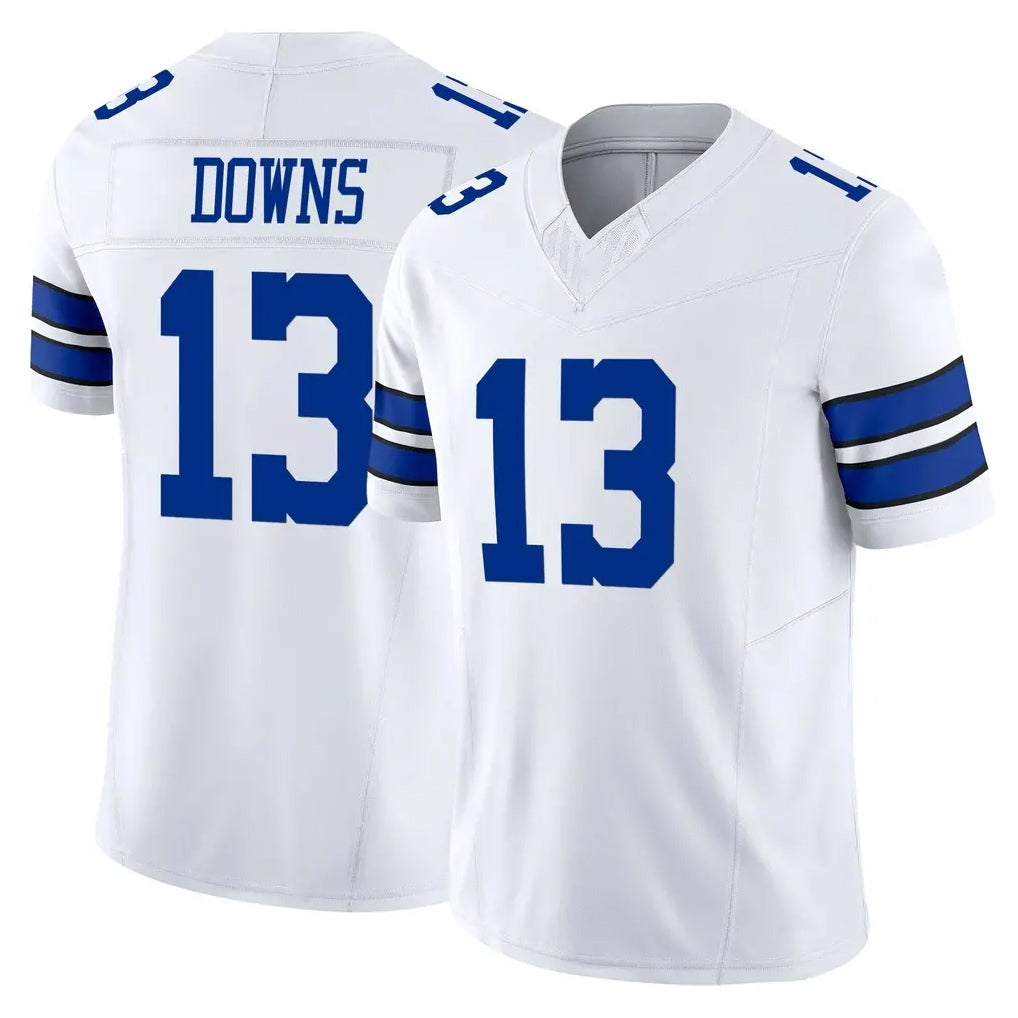 Davalo D.Cowboys #13 Caleb Downs Player White Limited Vapor F.U.S.E. Home Game Stitched Jerseys
