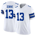 Davalo D.Cowboys #13 Caleb Downs Player White Limited Vapor F.U.S.E. Home Game Stitched Jerseys
