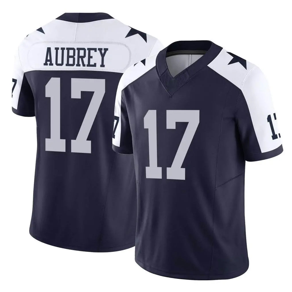 Davalo D.Cowboys #17 Brandon Aubrey Player Navy-White Limited Alternate Vapor F.U.S.E. Home Game Stitched Jerseys