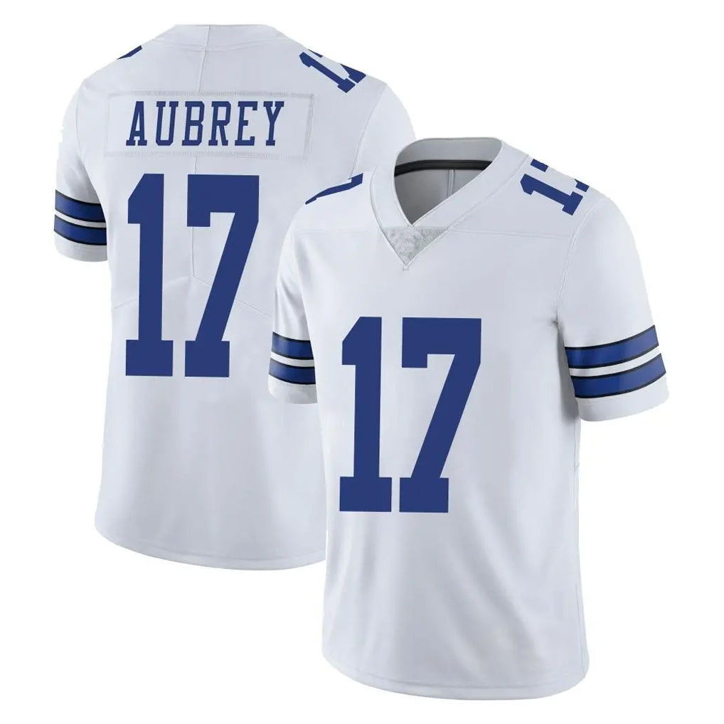 Davalo D.Cowboys #17 Brandon Aubrey Player White Vapor Untouchable Limited Home Game Stitched Jerseys