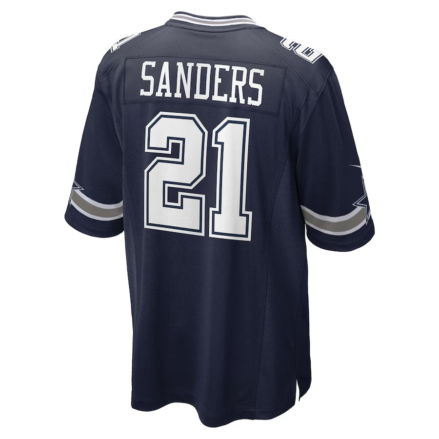Davalo D.Cowboys #21 Deion Sanders Player Navy Home Game Stitched Jerseys