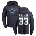 Davalo D.Cowboys #33 Javonte Williams Player Navy Pullover Hoodies Limited Stitched Jerseys