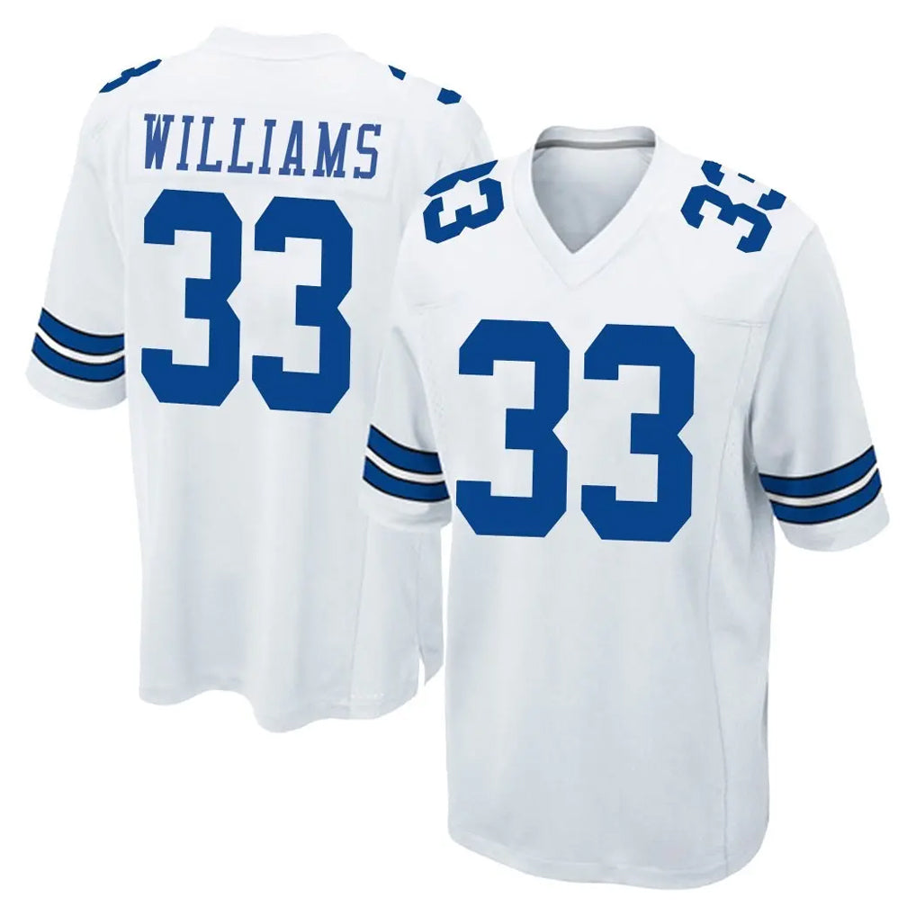 Davalo D.Cowboys #33 Javonte Williams Player White Home Game Stitched Jerseys