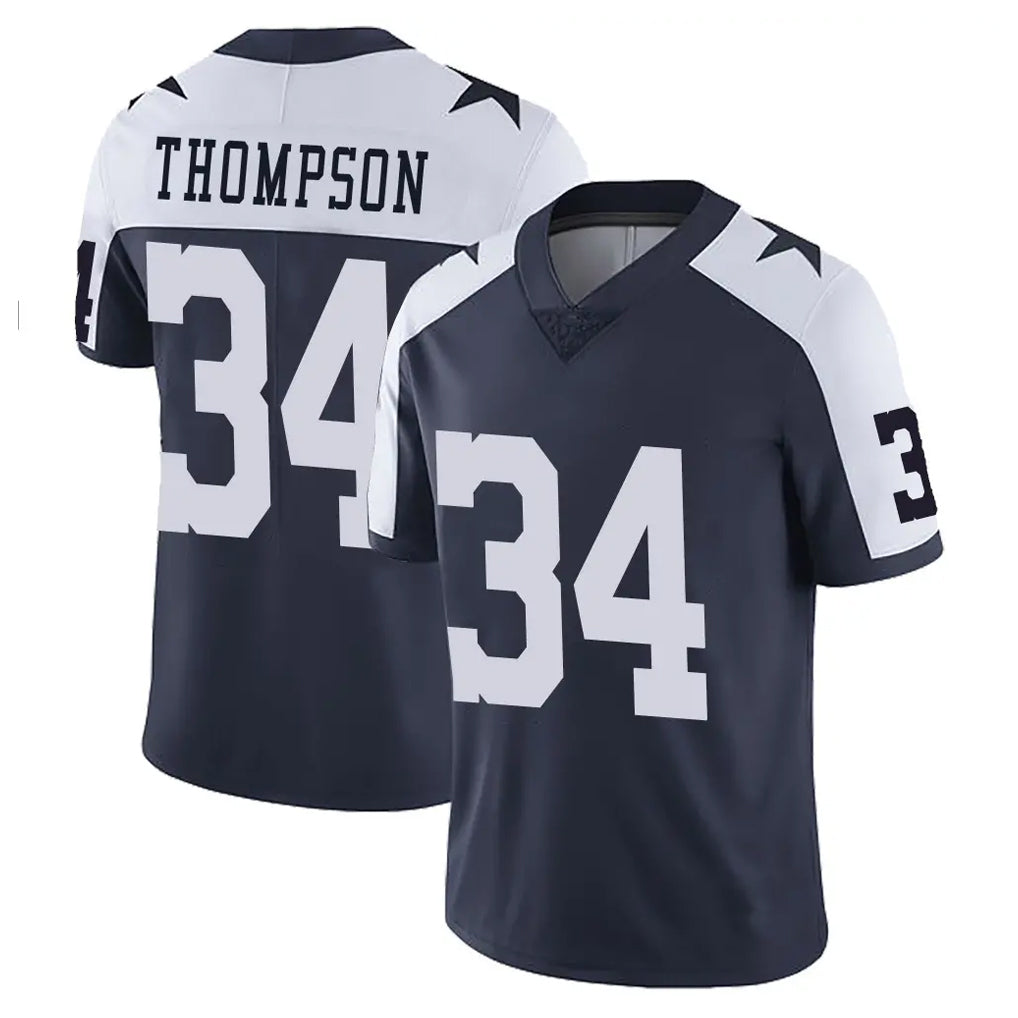 Davalo D.Cowboys #34 Jalen Thompson Player Navy-White Limited Alternate Vapor Untouchable Home Game Stitched Jerseys