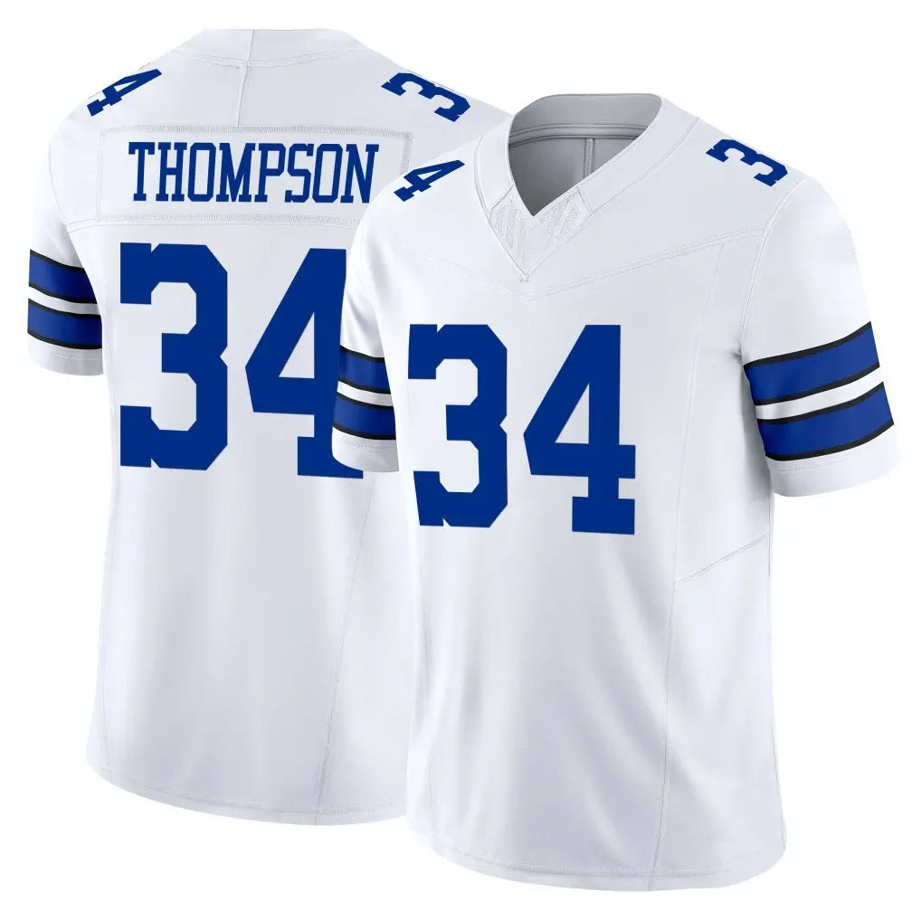 Davalo D.Cowboys #34 Jalen Thompson Player White Limited Vapor F.U.S.E. Home Game Stitched Jerseys