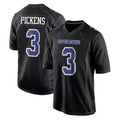 Davalo D.Cowboys #3 George Pickens Player Carbon Black Fashion Home Game Stitched Jerseys