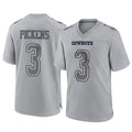 Davalo D.Cowboys #3 George Pickens Player Gray Atmosphere Fashion Home Game Stitched Jerseys