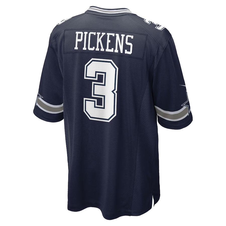 Davalo D.Cowboys #3 George Pickens Player Navy Home Game Stitched Jerseys