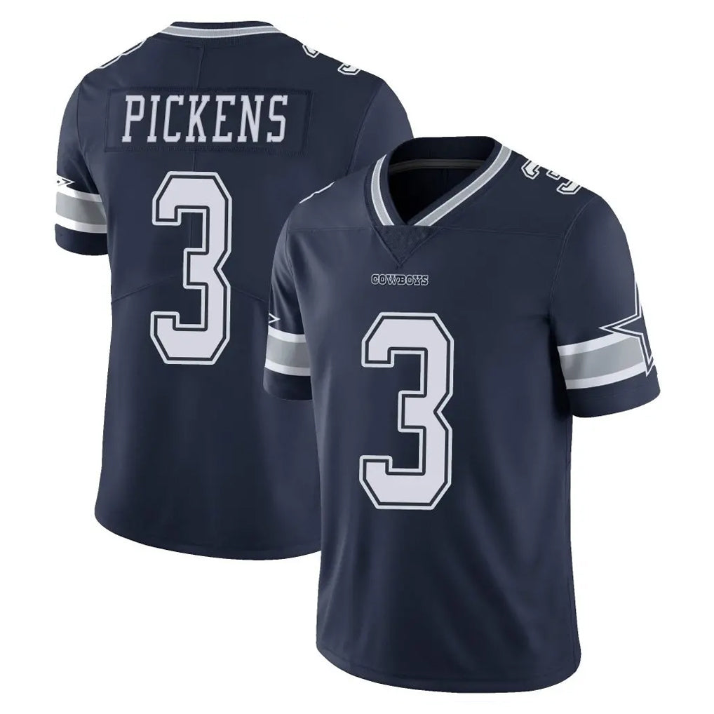 Davalo D.Cowboys #3 George Pickens Player Navy Vapor Untouchable Limited Home Game Stitched Jerseys