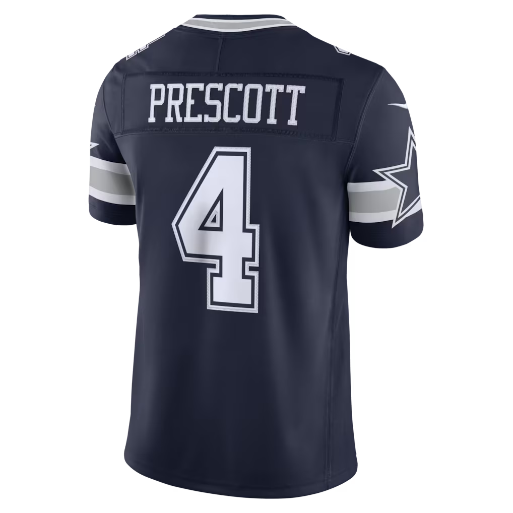 Davalo D.Cowboys #4 Dak Prescott Navy Team Vapor F.U.S.E. Stitched Limited Stitched Jerseys