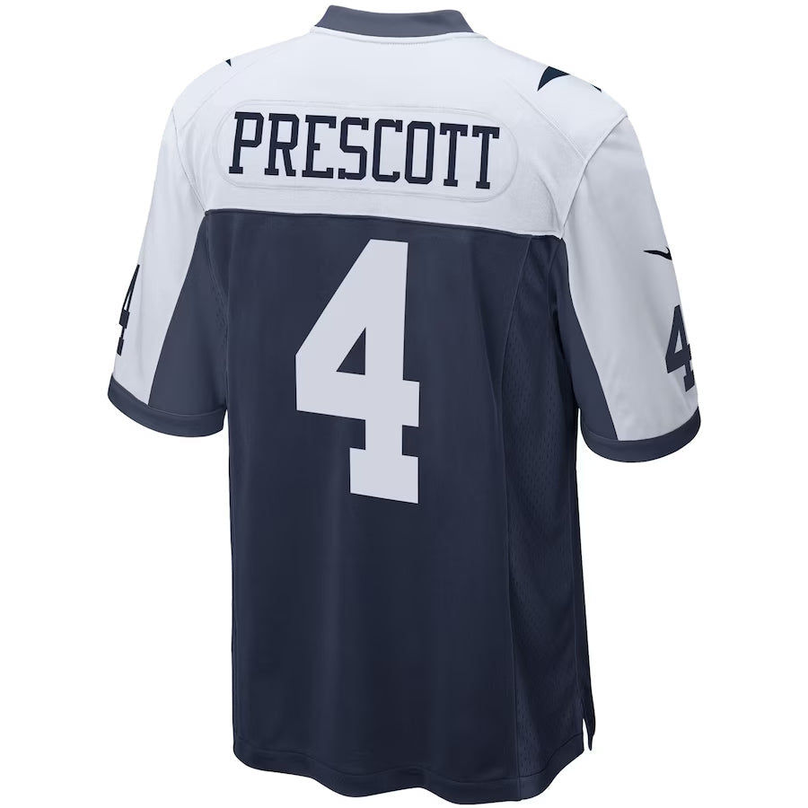 Davalo D.Cowboys #4 Dak Prescott Player Navy Alternate Game Stitched Jerseys