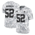 Davalo D.Cowboys #52 Tyler Booker Player Arctic Camo Salute to Service Limited Home Game Stitched Jerseys