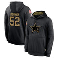 Davalo D.Cowboys #52 Tyler Booker Player Black Salute to Service Pullover Hoodies Limited Stitched Jerseys