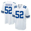 Davalo D.Cowboys #52 Tyler Booker Player White Home Game Stitched Jerseys