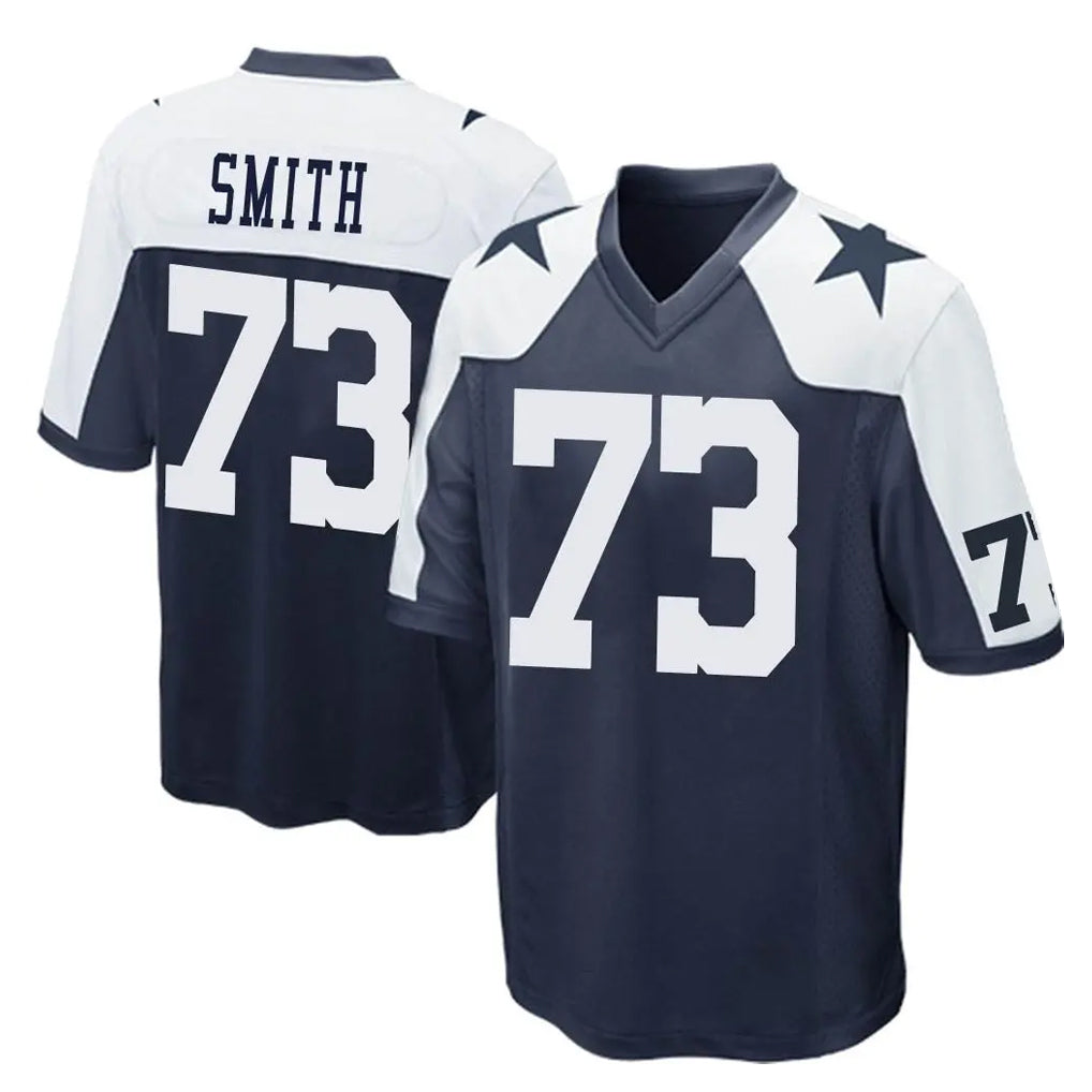 Davalo D.Cowboys #73 Tyler Smith Player Navy-White Alternate Home Game Stitched Jerseys