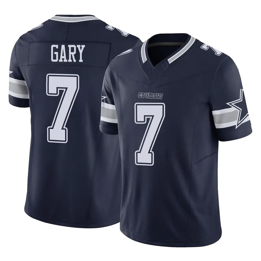 Davalo D.Cowboys #7 Rashan Gary Player Navy Limited Vapor F.U.S.E. Home Game Stitched Jerseys