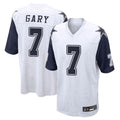 Davalo D.Cowboys #7 Rashan Gary Player White-Navy Home Game Stitched Jerseys