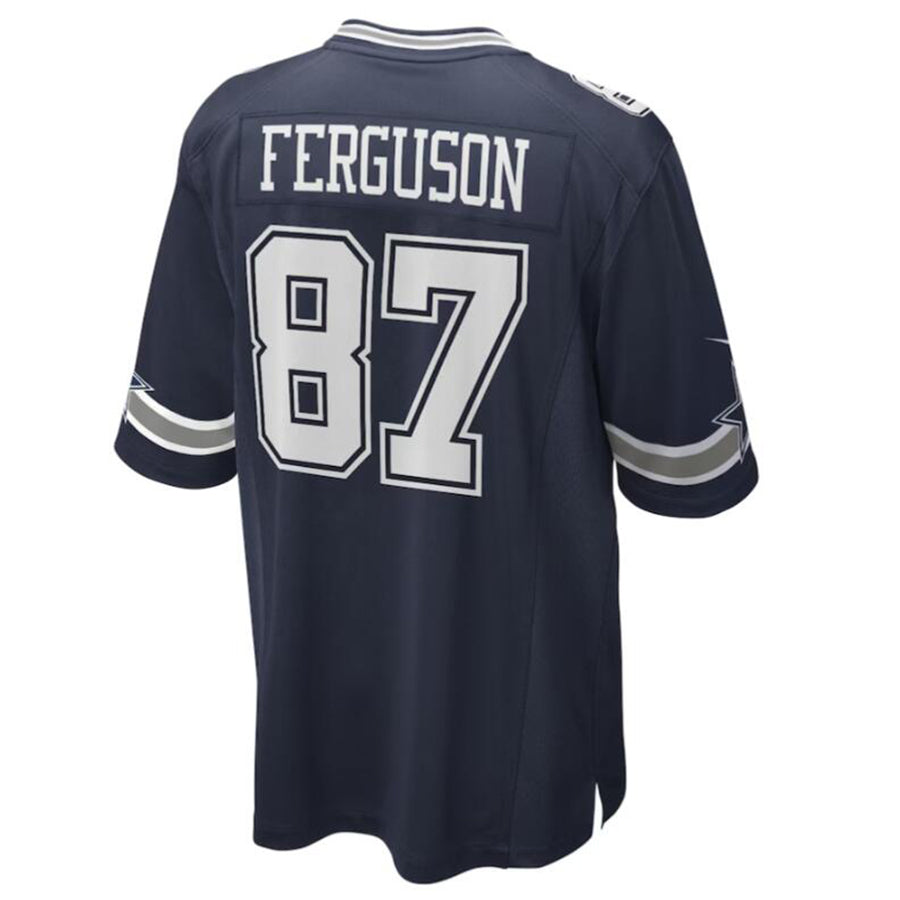 Davalo D.Cowboys #87 Jake Ferguson Navy Game Jersey American Stitched Jersey