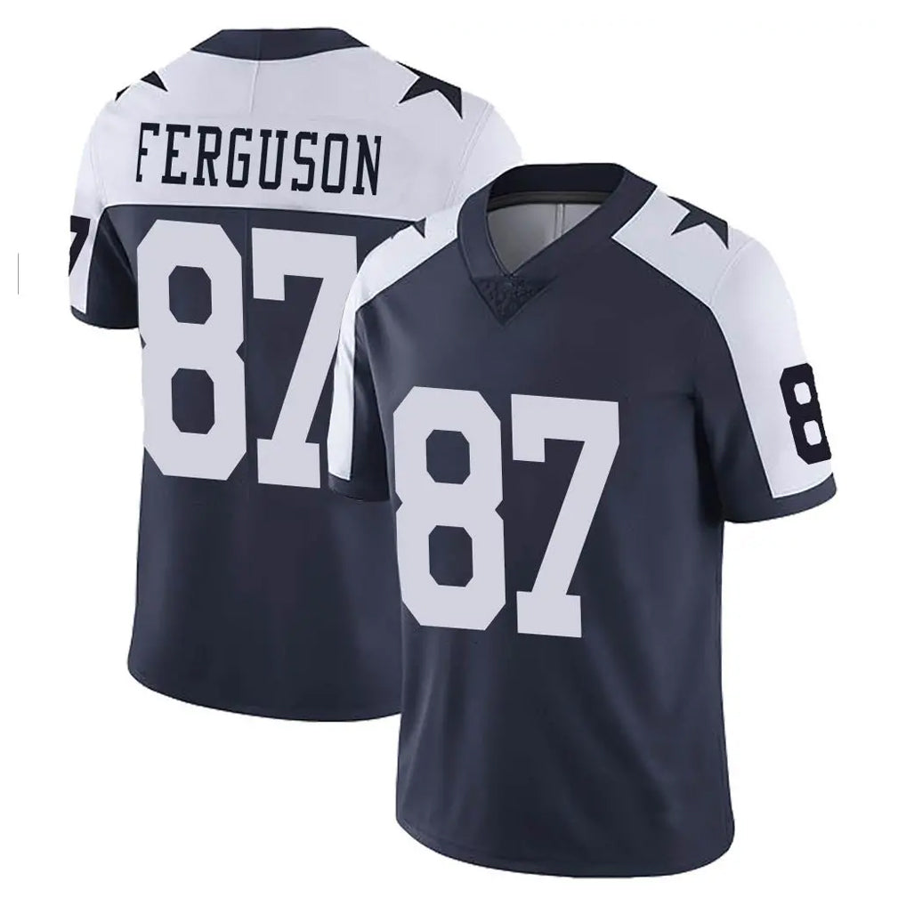 Davalo D.Cowboys #87 Jake Ferguson Player Navy-White Limited Alternate Vapor Untouchable Home Game Stitched Jerseys