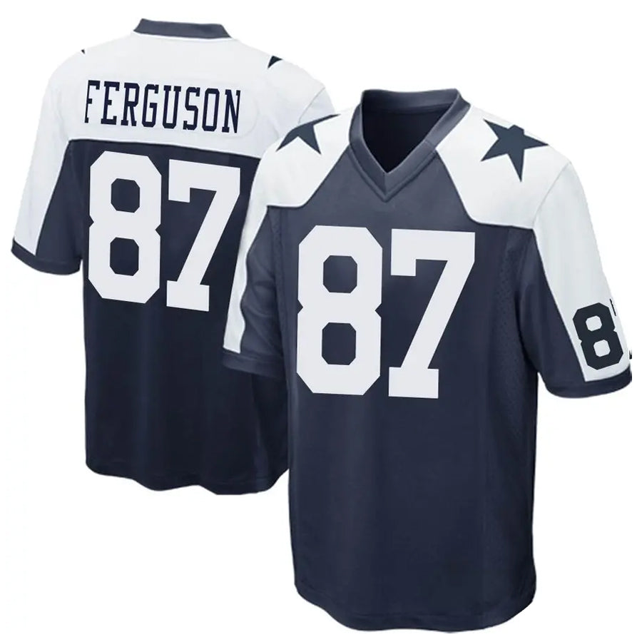 Davalo D.Cowboys #87 Jake Ferguson Player Navy Alternate Home Game Stitched Jerseys