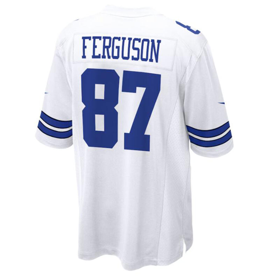 Davalo D.Cowboys #87 Jake Ferguson White Game Jersey American Stitched Jersey