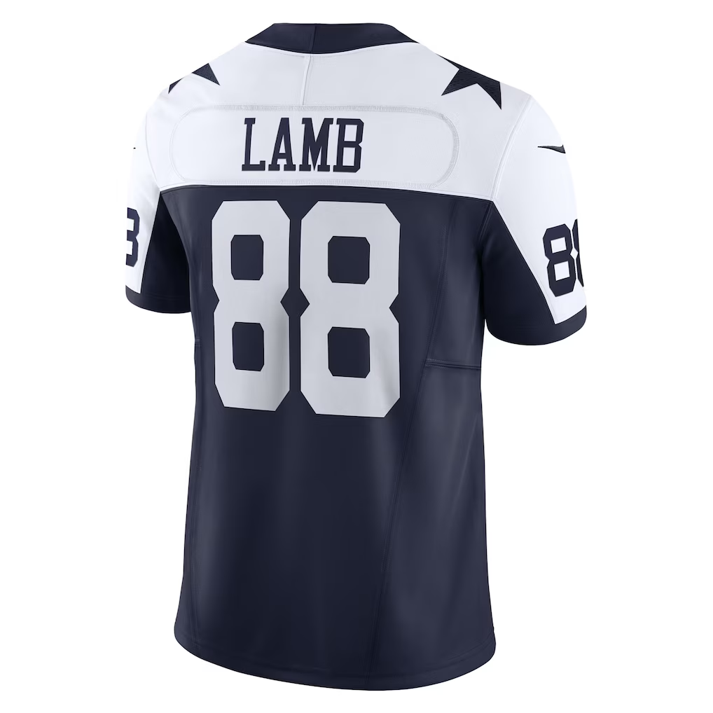 Davalo D.Cowboys #88 CeeDee Lamb Navy Vapor F.U.S.E. Limited Stitched Jerseys
