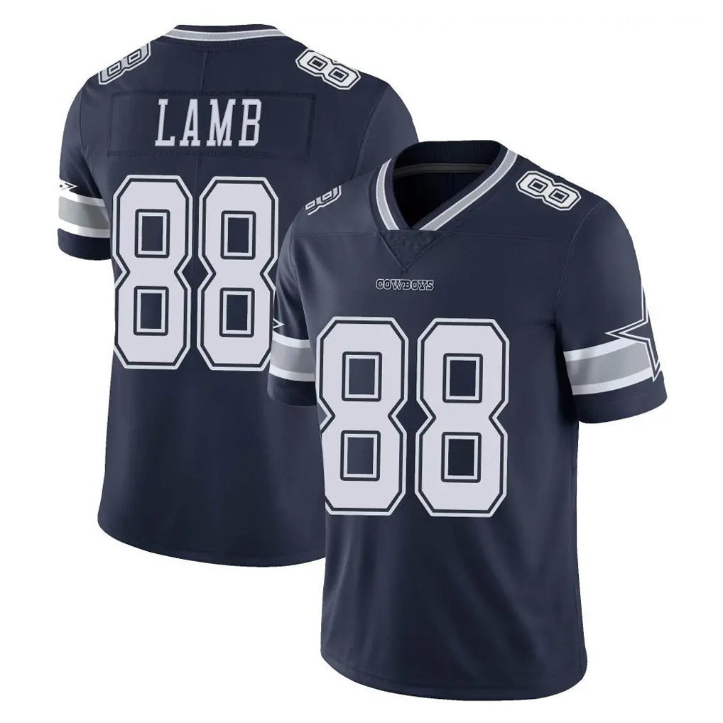 Davalo D.Cowboys #88 CeeDee Lamb Player Navy Vapor Untouchable Limited Home Game Stitched Jerseys