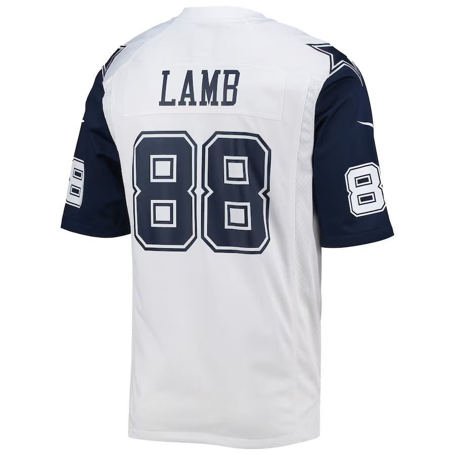 Davalo D.Cowboys #88 CeeDee Lamb Player White Alternate Game Stitched Jerseys