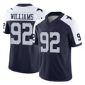 Davalo D.Cowboys #92 Quinnen Williams Player Navy-White Limited Alternate Vapor F.U.S.E. Home Game Stitched Jerseys