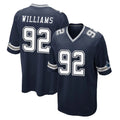 Davalo D.Cowboys #92 Quinnen Williams Player Navy Home Game Stitched Jerseys