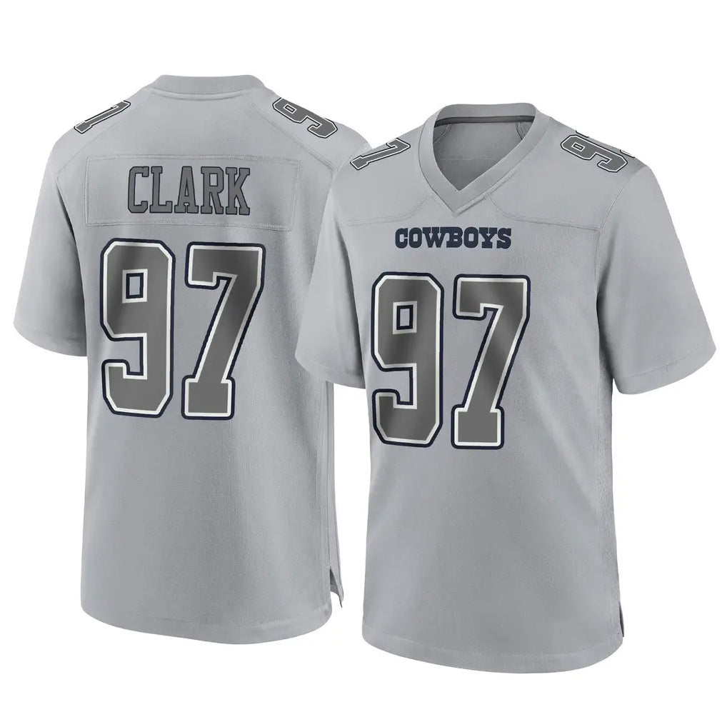 Davalo D.Cowboys #97 Kenny Clark Player Gray Atmosphere Fashion Home Game Stitched Jerseys