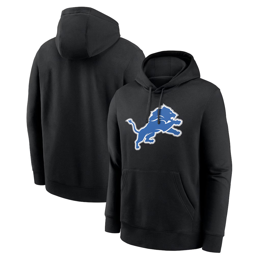 Davalo D.Lions Black Salute to Service Pullover Hoodies Limited Blank Player Stitched Jerseys