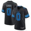 Davalo D.Lions #0 Jahmyr Gibbs Player Black Replica Game Stitched Jerseys
