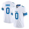 Davalo D.Lions #0 Jahmyr Gibbs Player White Limited Vapor F.U.S.E. Alternate Home Game Stitched Jerseys