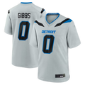 Davalo D.Lions #0 Jahmyr Gibbs Silver 2026 Rivalries Collection Game Stitched Jerseys