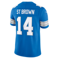 Davalo D.Lions #14 Amon-Ra St. Brown Blue Team Vapor F.U.S.E. Stitched Limited Jerseys