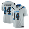 Davalo D.Lions #14 Amon-Ra St. Brown Silver 2026 Rivalries Collection Limited Stitched Jerseys