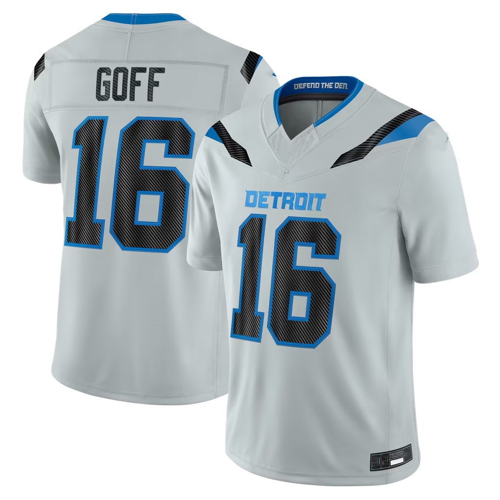 Davalo D.Lions #16 Jared Goff Silver 2026 Rivalries Collection Limited Stitched Jerseys