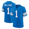 Davalo D.Lions #1 Jameson Williams Player Blue Alternate Home Game Stitched Jerseys