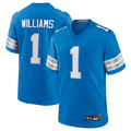 Davalo D.Lions #1 Jameson Williams Player Blue Replica Game Stitched Jerseys