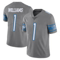 Davalo D.Lions #1 Jameson Williams Player Gray Vapor Untouchable Limited Home Game Stitched Jerseys