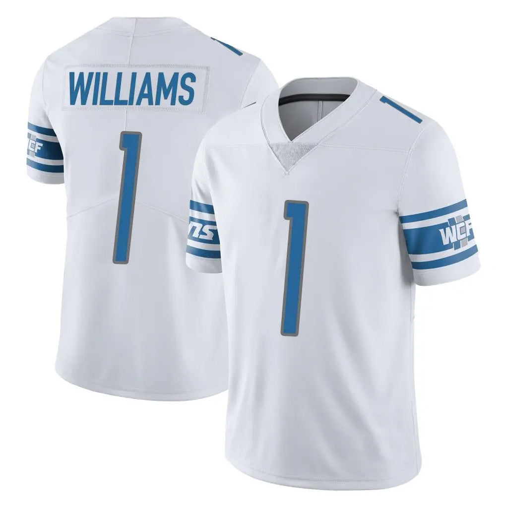 Davalo D.Lions #1 Jameson Williams Player White Limited Vapor Untouchable Home Game Stitched Jerseys
