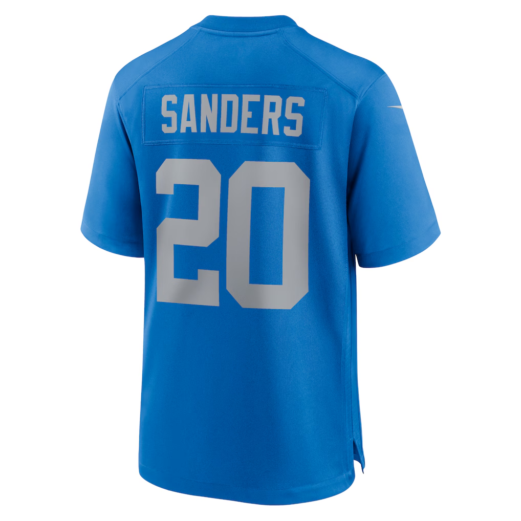 Davalo D.Lions #20 Barry Sanders Blue Alternate Game Stitched Jerseys
