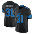 Davalo D.Lions #31 Kerby Joseph Player Black Alternate Vapor F.U.S.E. Limited Home Game Stitched Jerseys
