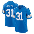 Davalo D.Lions #31 Kerby Joseph Player Blue Alternate Home Game Stitched Jerseys