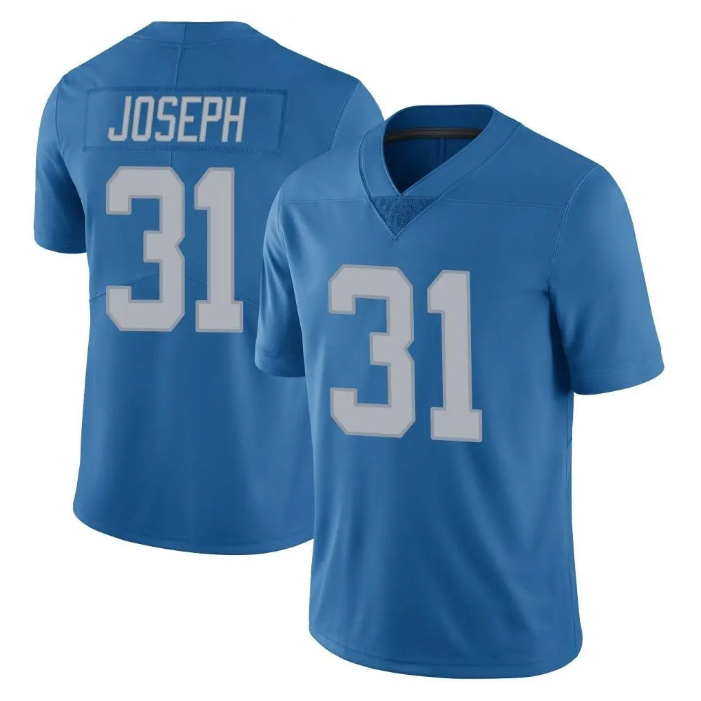 Davalo D.Lions #31 Kerby Joseph Player Blue Limited Throwback Vapor Untouchable Stitched Jerseys